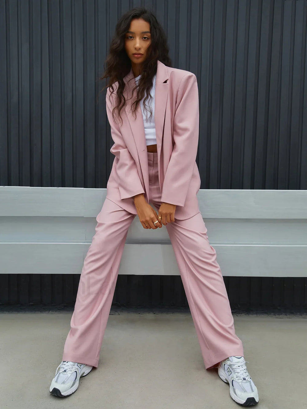 Rosy Glow Pockets Trendy Wide Leg Pants Pants