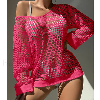 Round Neck Loose Swimsuit Cover Up