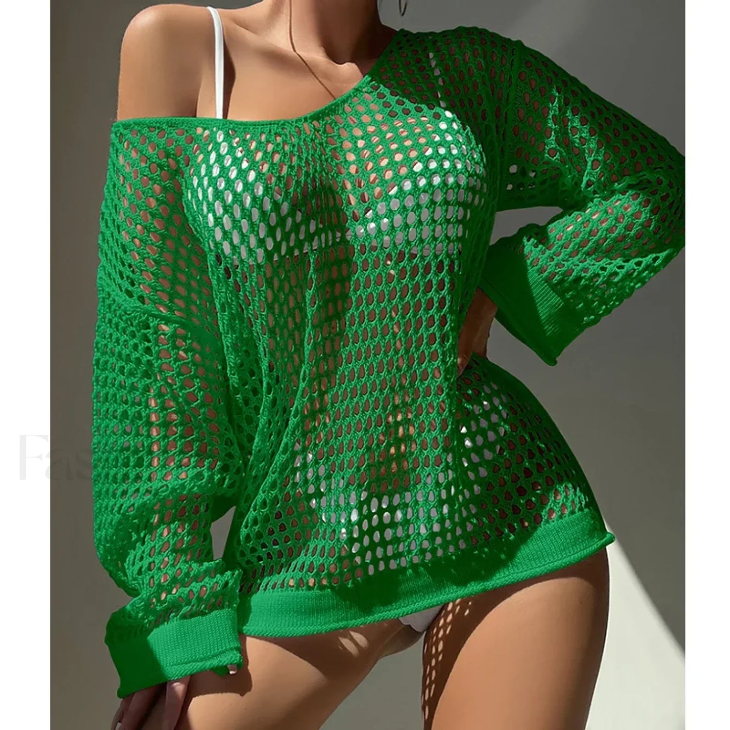 Round Neck Loose Swimsuit Cover Up