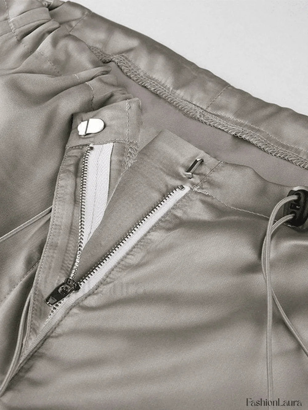 Ruched Drapey Casual Straight Leg Pants Pants