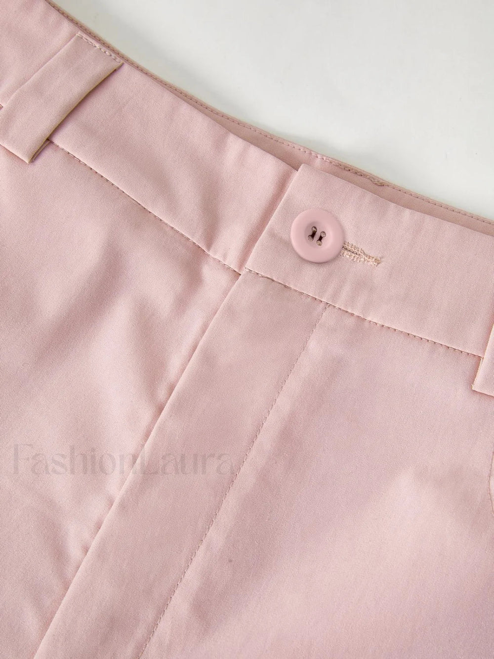 Ruched Pink Straight Leg Cargo Pants Cargo Pants