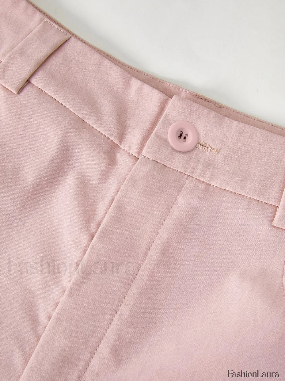 Ruched Pink Straight Leg Cargo Pants Cargo Pants