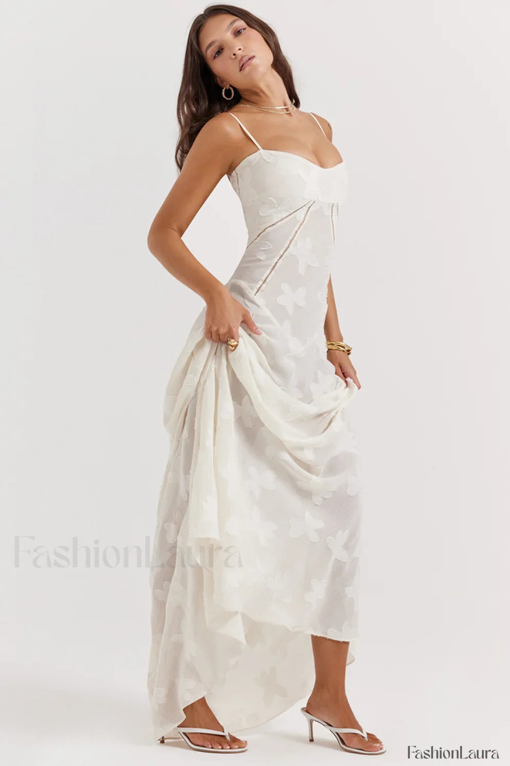 Serena Vintage Black Charming Printed Maxi Dress Party Dresses L