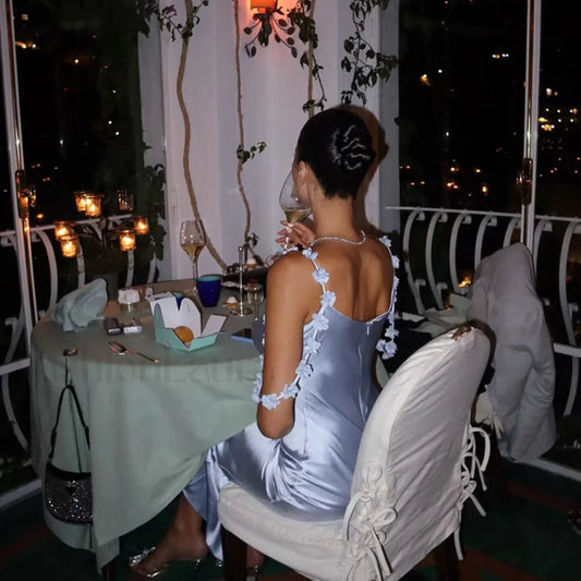 Sexy Babes Low Cut Strappy Slim Fit Maxi Dress