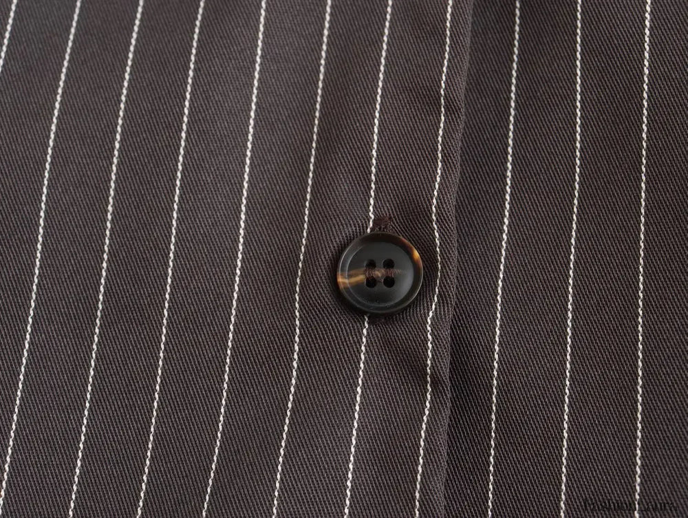 Sexy Backless Bow Tie Striped Print Short Blouse Crop Top