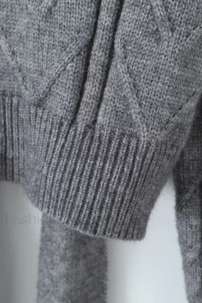 Sexy Backless Tie Knit Sweater