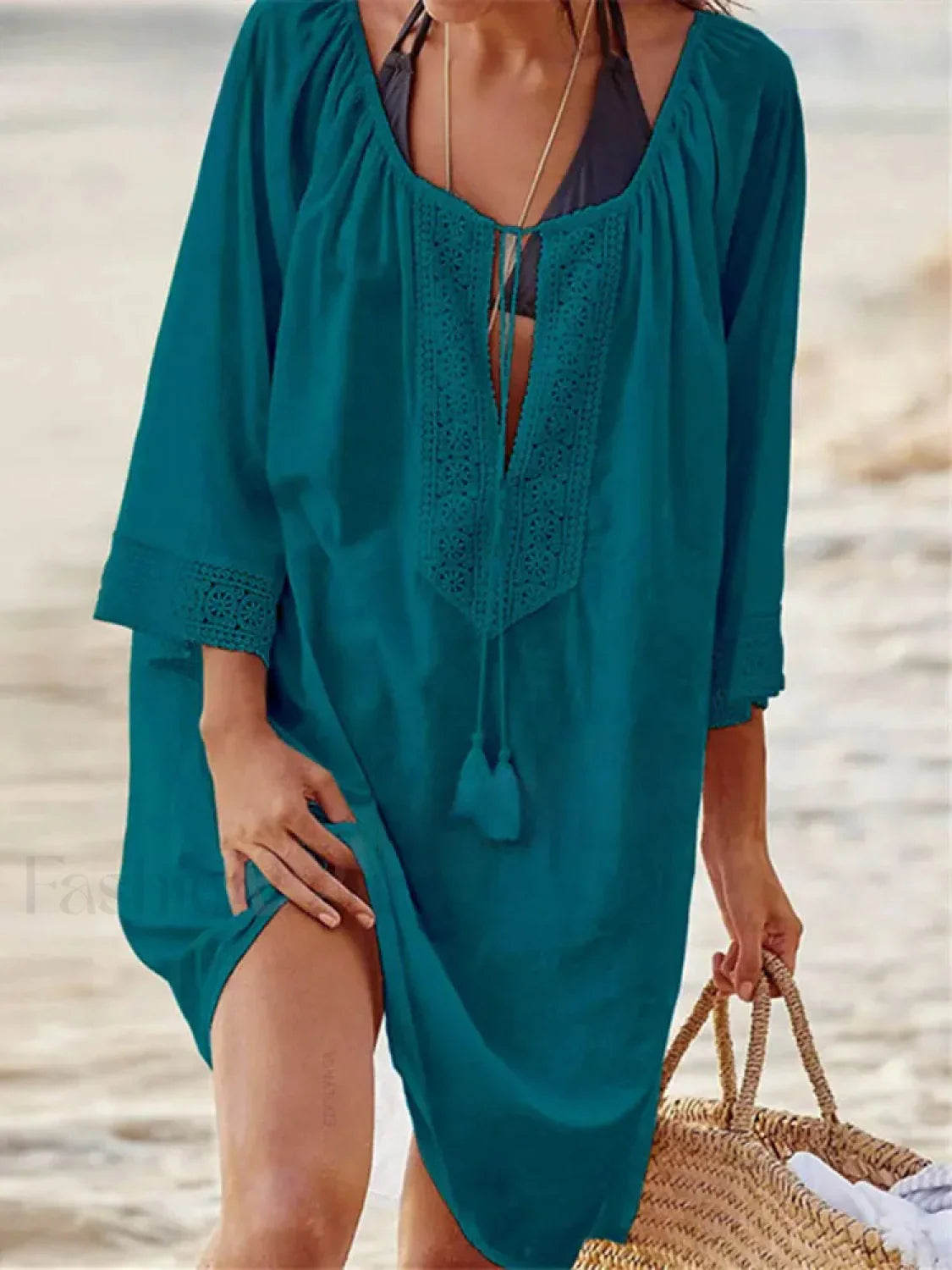 Sexy Kaftan Cotton Pareo Cover Up