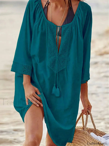 Sexy Kaftan Cotton Pareo Cover Up