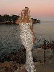 Sexy Lace Splicing Floral Dress