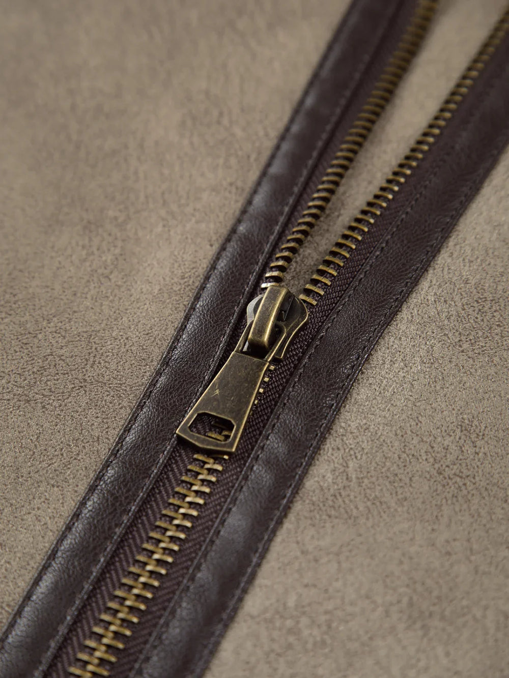 Sherpa Lined Shearling Trendy Leather Flight Vest Vests