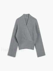 She’s Effortless Graceful Wrap Sweater Sweaters L