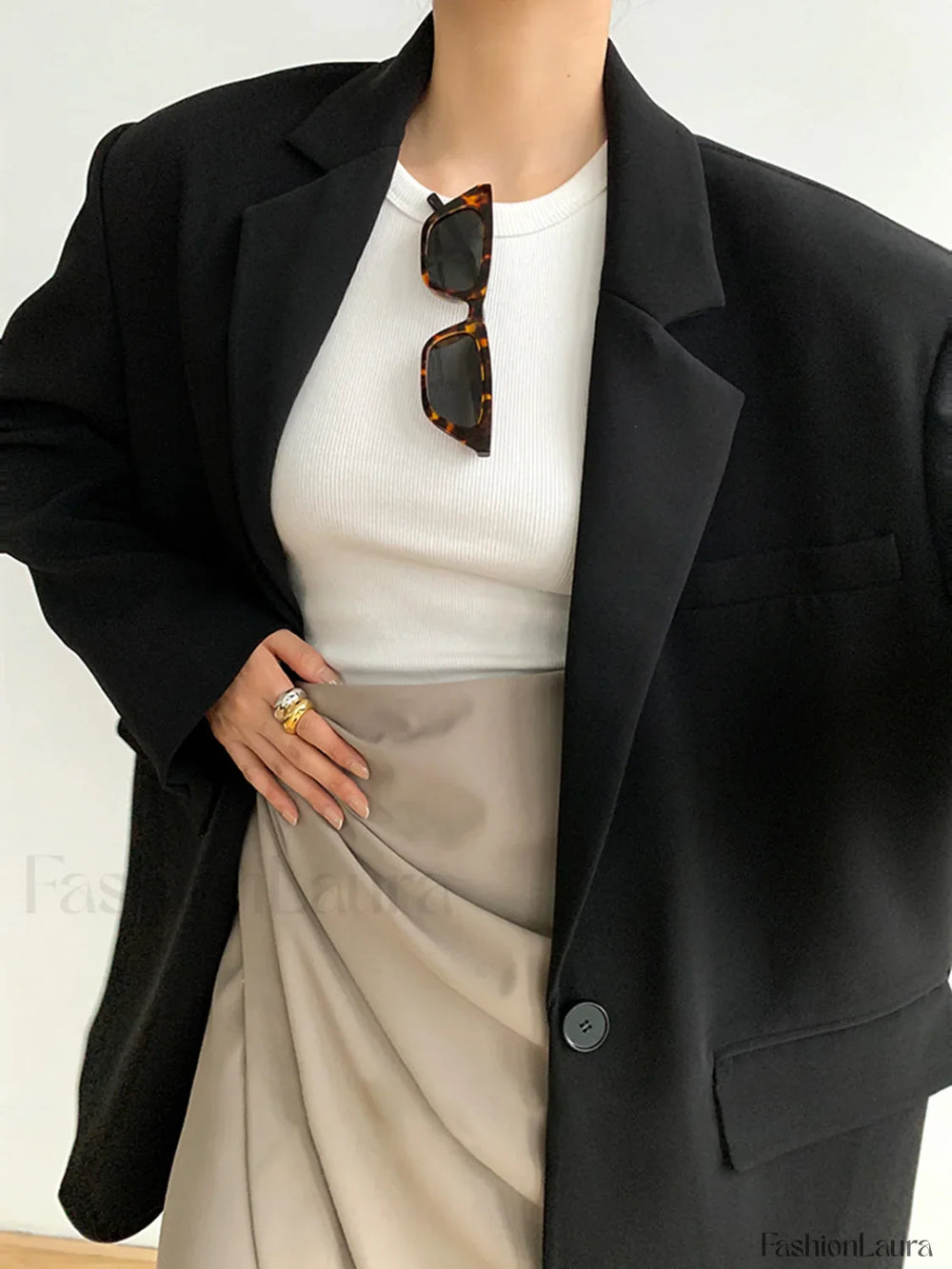 Single Breasted Graceful Essential Blazer Blazers