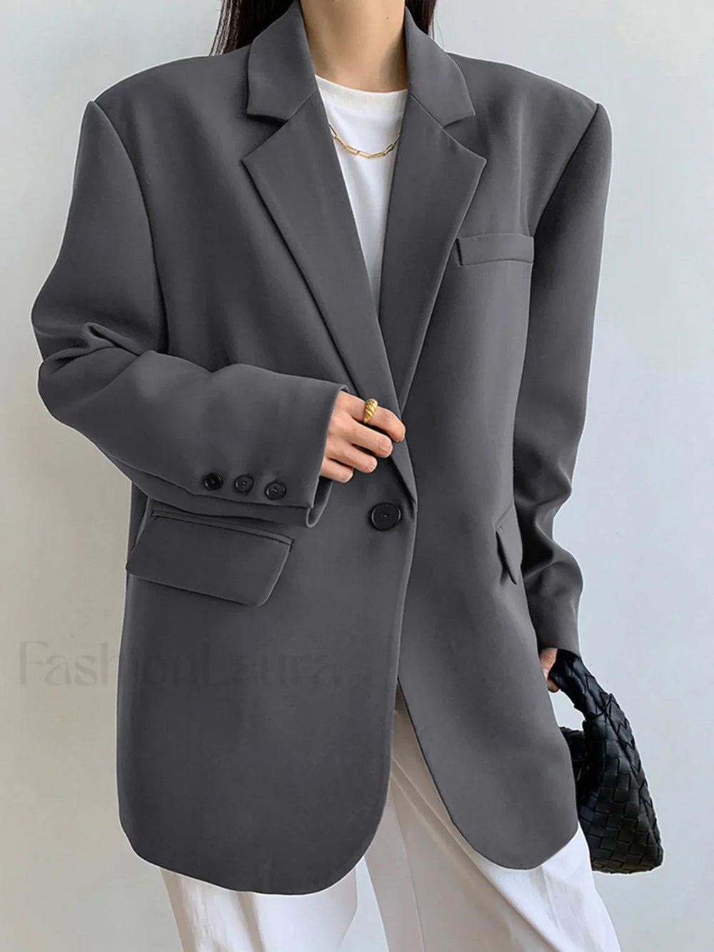 Single Breasted Graceful Essential Blazer Blazers