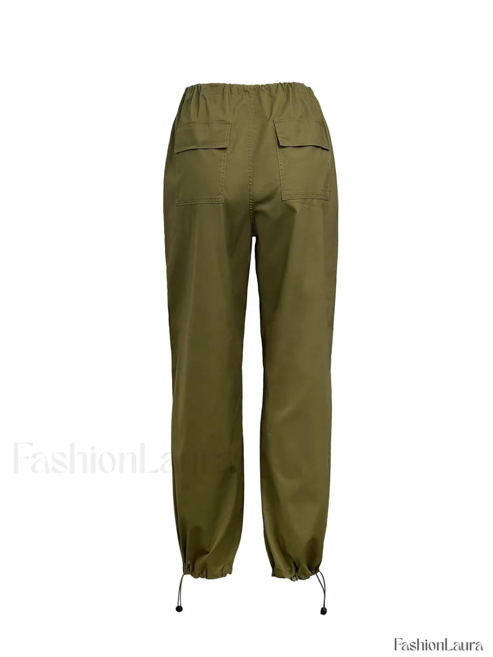 Size Friendly Low Waist Parachute Cargo Pants Cargo Pants