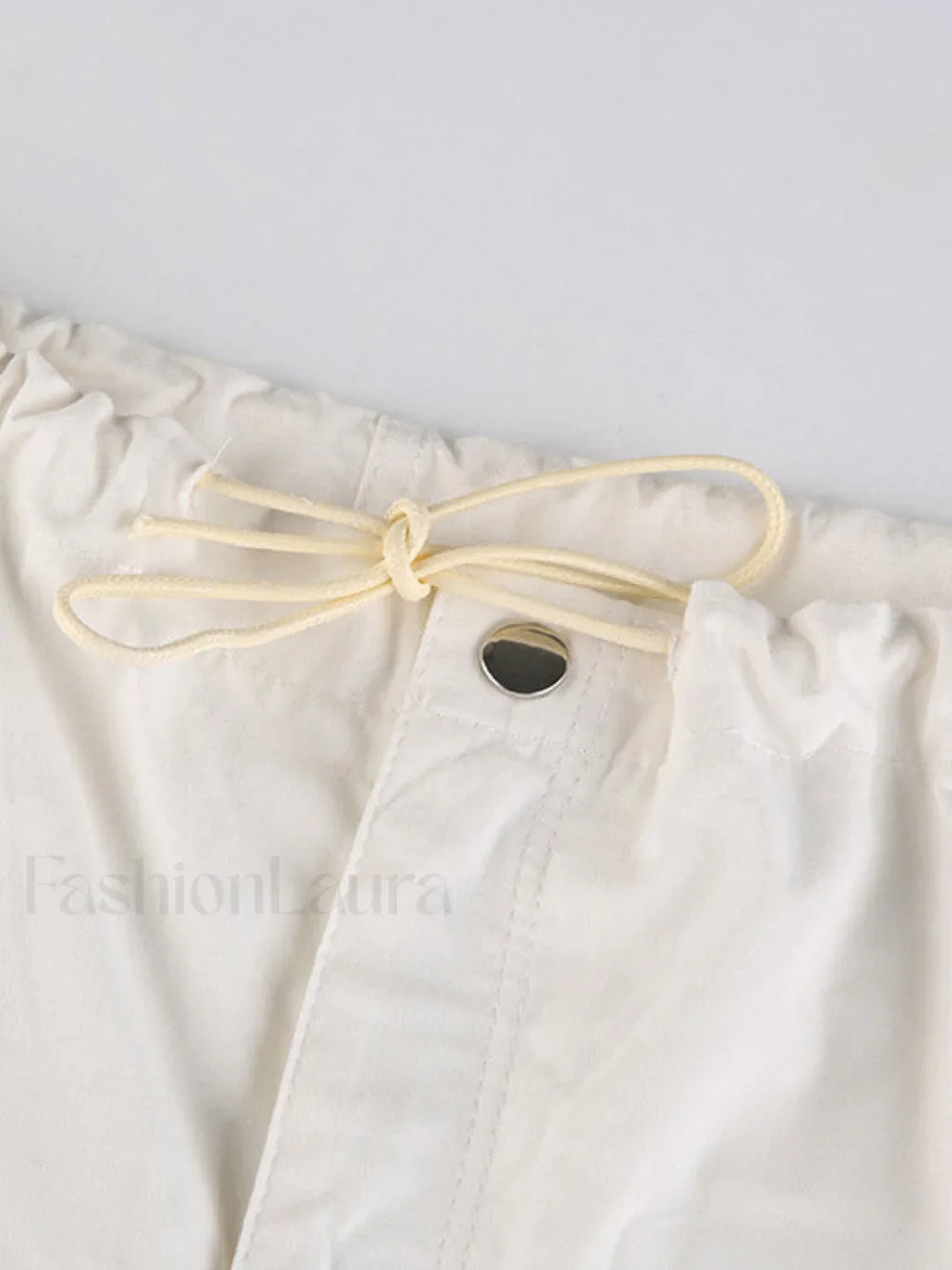 Size Friendly Low Waist Parachute Cargo Pants Cargo Pants