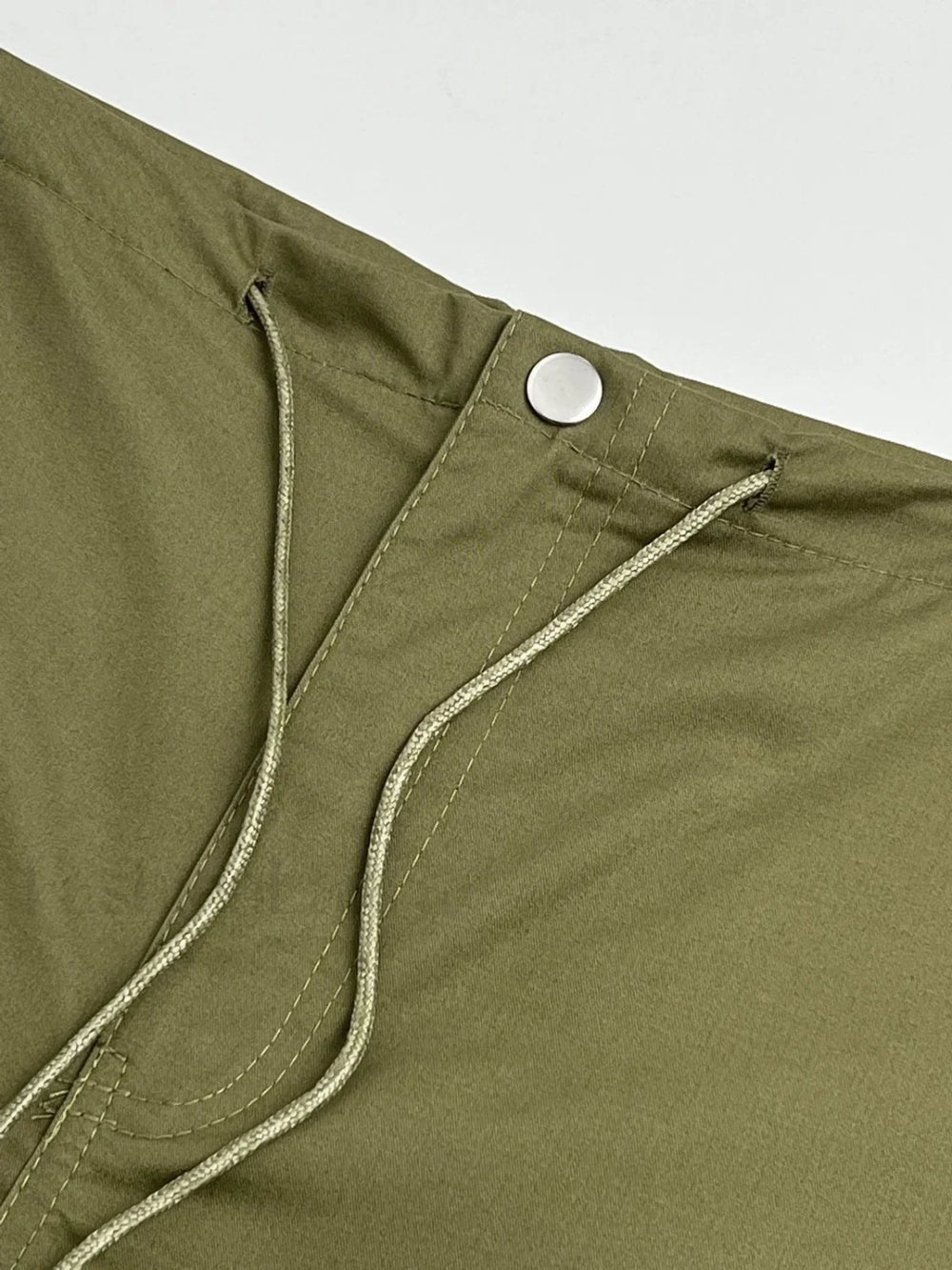Size Friendly Low Waist Parachute Cargo Pants Cargo Pants