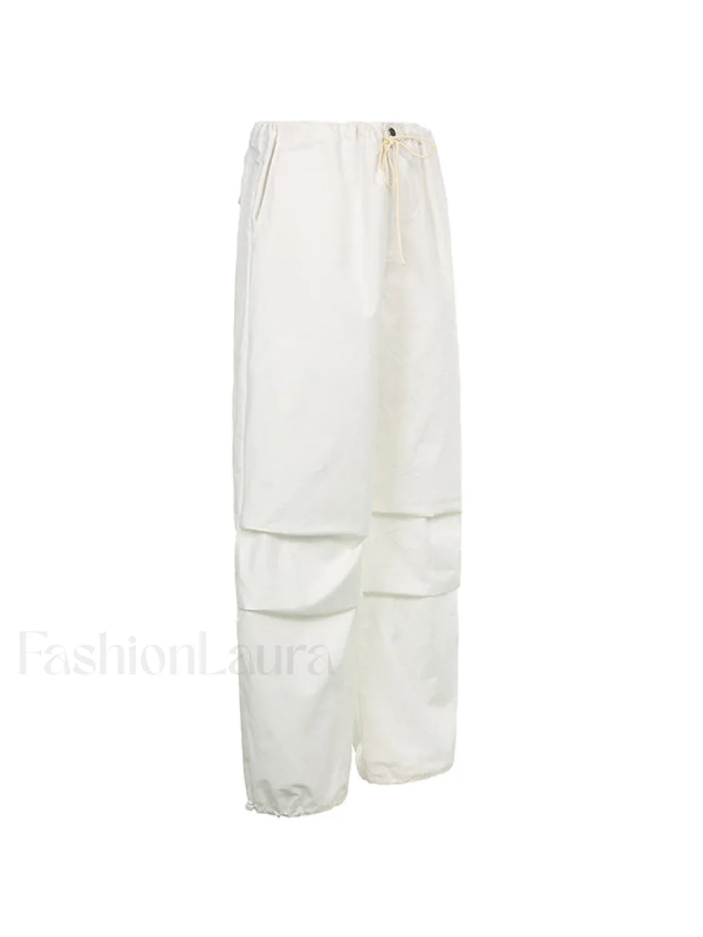 Size Friendly Low Waist Parachute Cargo Pants Cargo Pants
