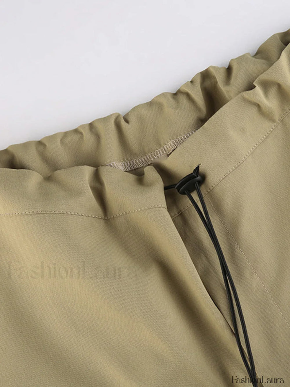 Size Friendly Low Waist Parachute Cargo Pants Cargo Pants