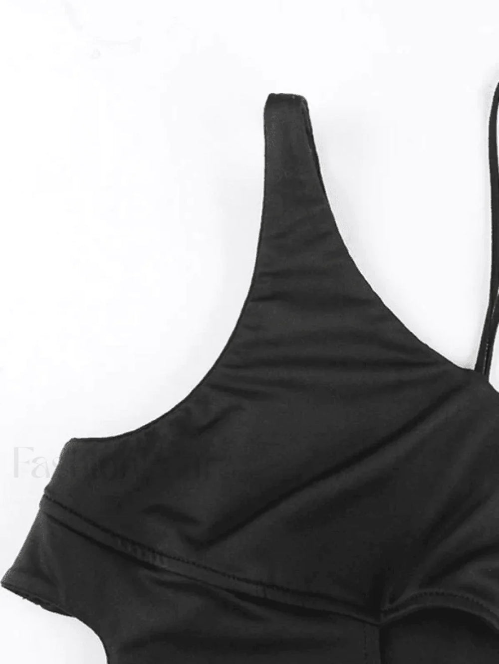 Sleeve Detail Cutout Crop Cami Top Tops&Tees