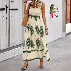 Sleeveless A Line Party Boho Dress