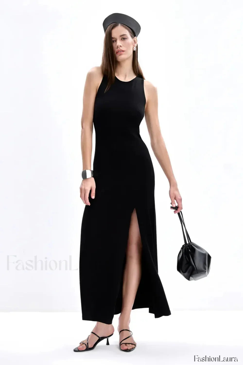 Sleeveless Split Bodycon Work Dress