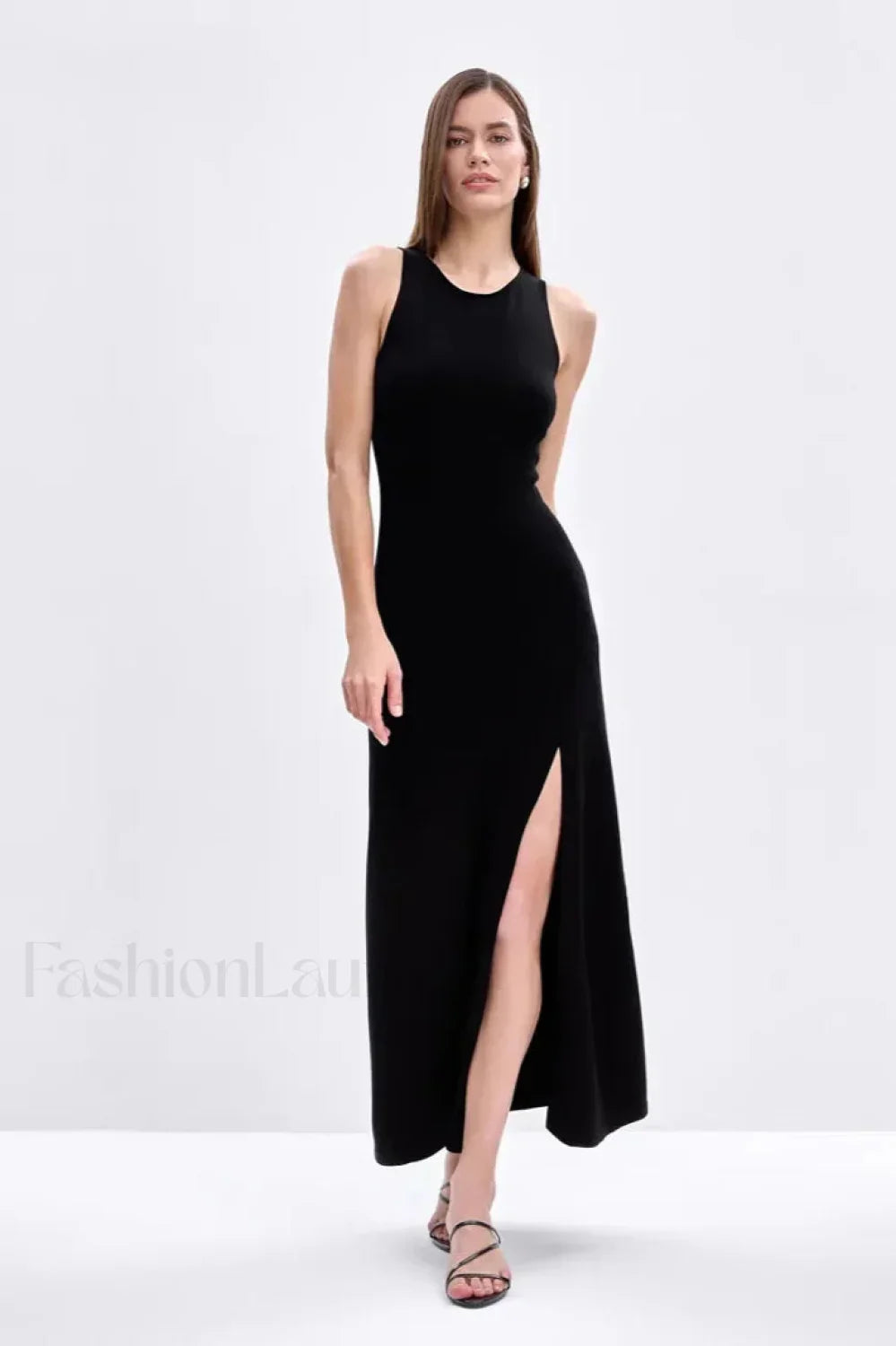 Sleeveless Split Bodycon Work Dress