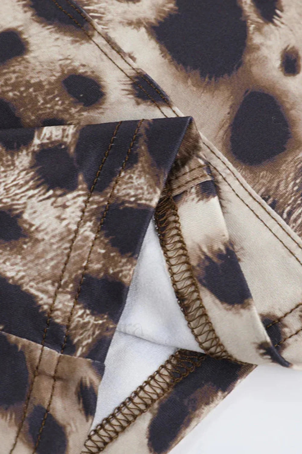 Slim Fit Leopard Print Sexy Strappy Maxi Dress