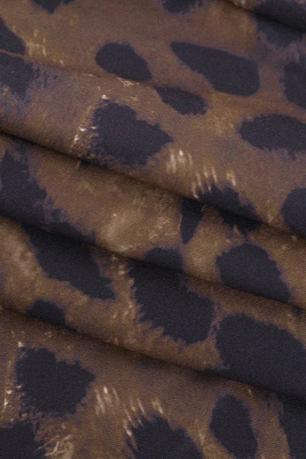 Slim Fit Leopard Print Sexy Strappy Maxi Dress