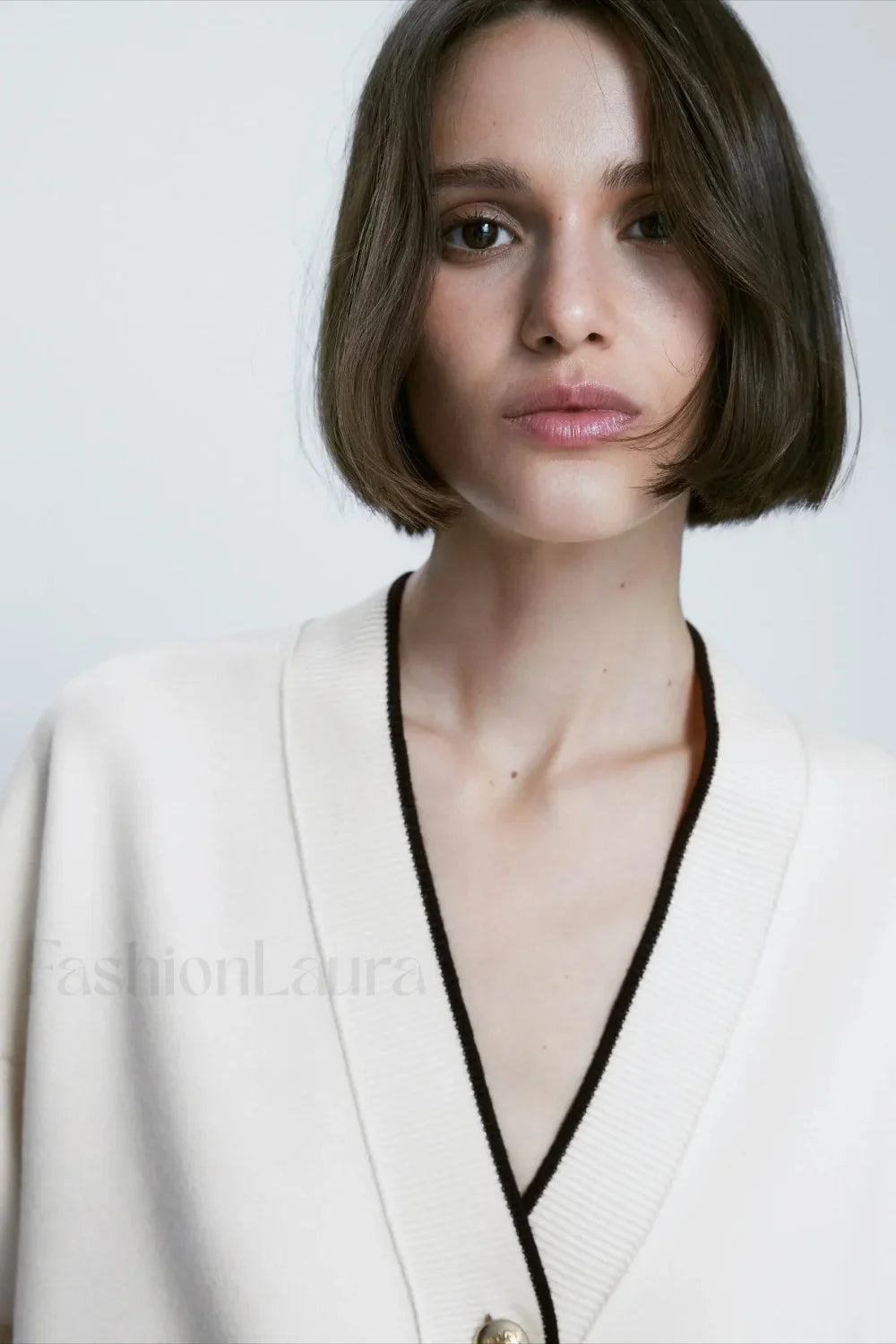 Slim Fit Patchwork Knit Cardigan