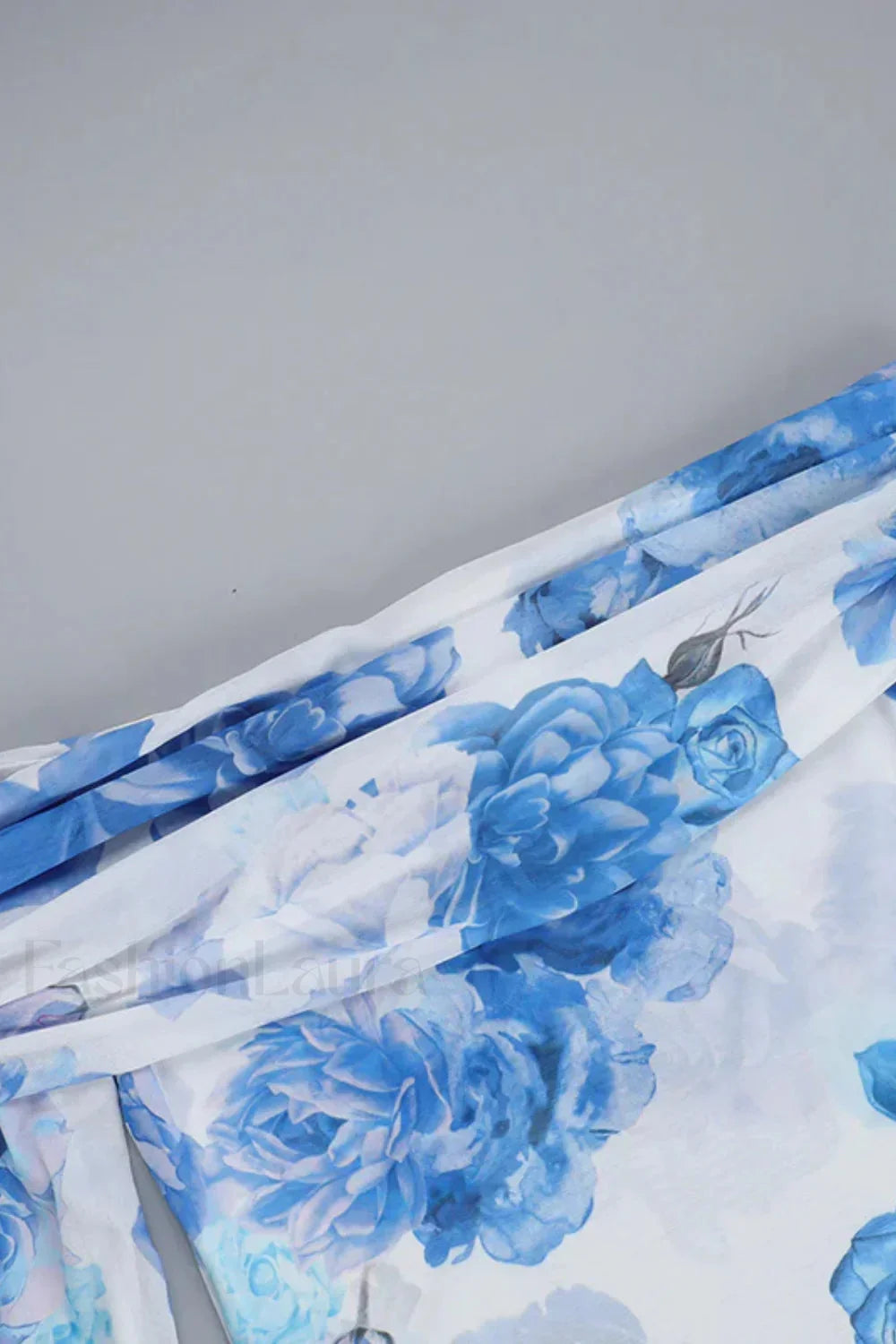 Slim Fit Printed Long Sleeve Floral Dress