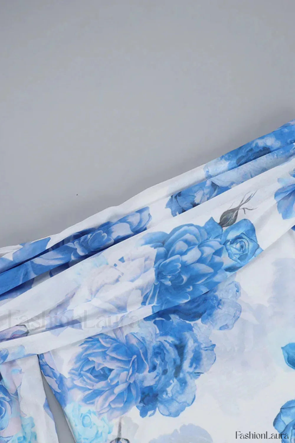 Slim Fit Printed Long Sleeve Floral Dress