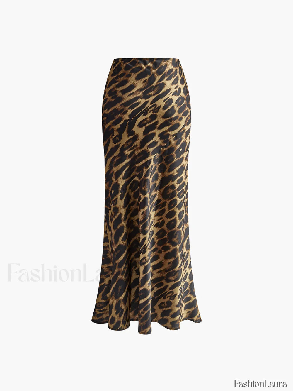 Slim Leopard Print Maxi Skirt Skirts