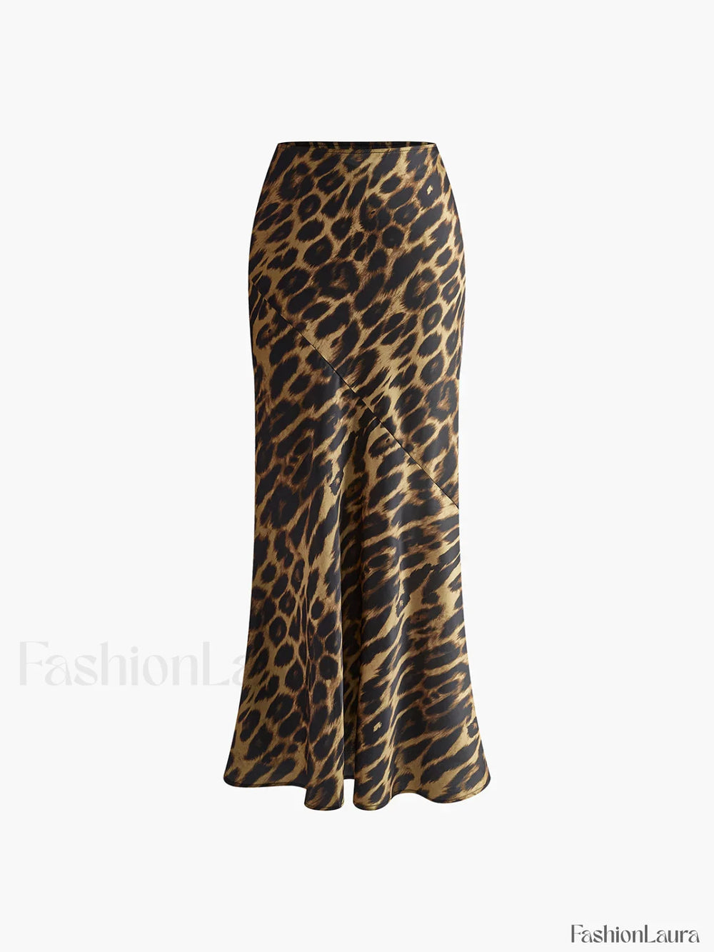 Slim Leopard Print Maxi Skirt Skirts