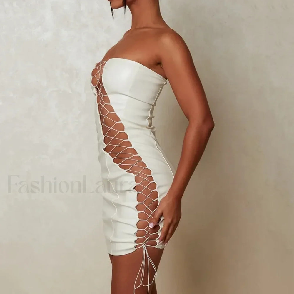 Slimming Strap Waist Mini Dress