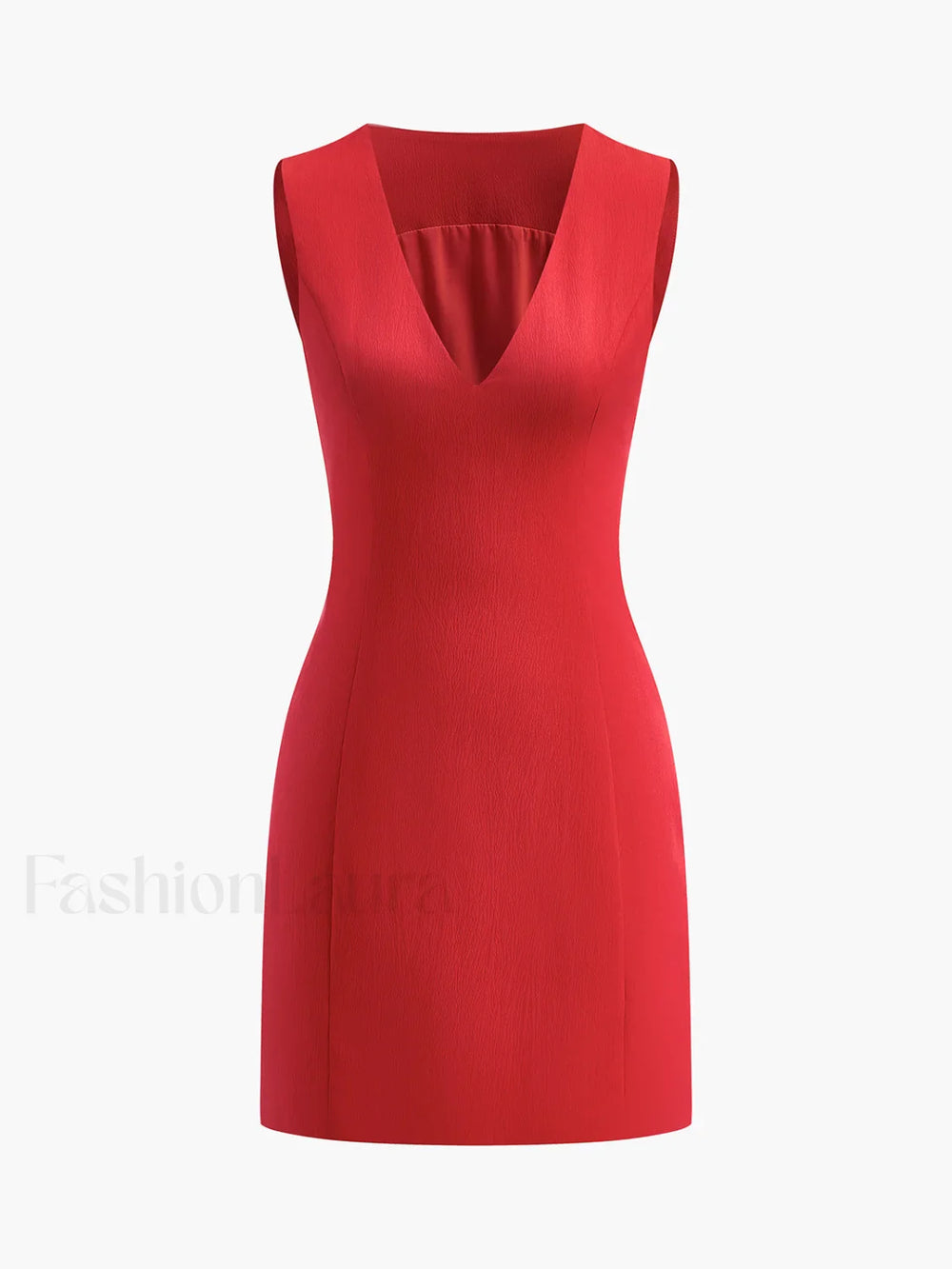 Snug V Neck Sleeveless Short Dress Dresses