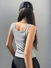Soft Knitted Camisole Sexy Tank Top Sleeveless Summer Crop Top