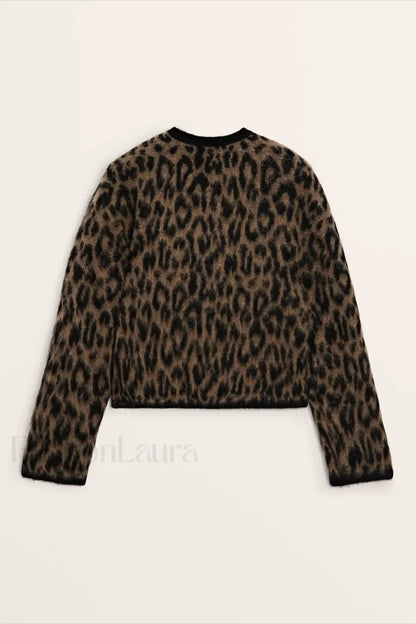 Soft Waxy Round Neck Cardigan