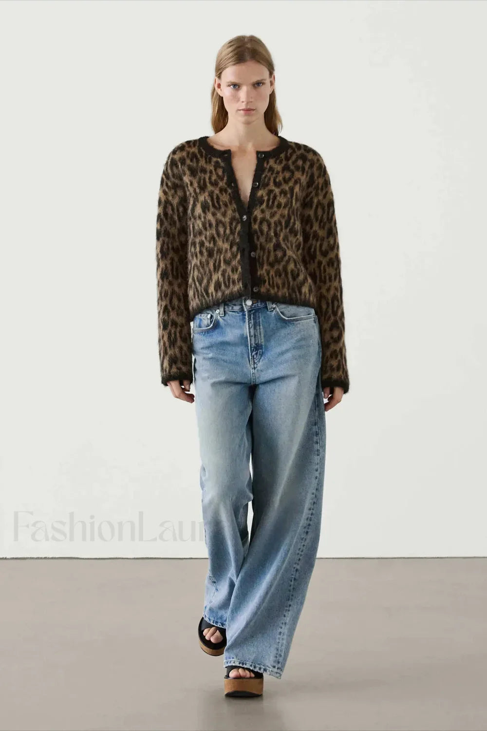 Soft Waxy Round Neck Cardigan