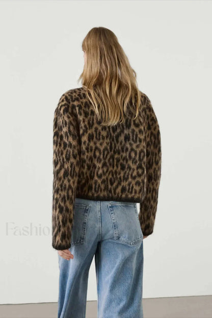 Soft Waxy Round Neck Cardigan