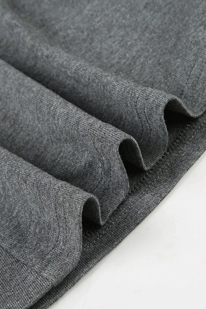 Solid Buttoned High Collar Bodycon A Line Work Dress