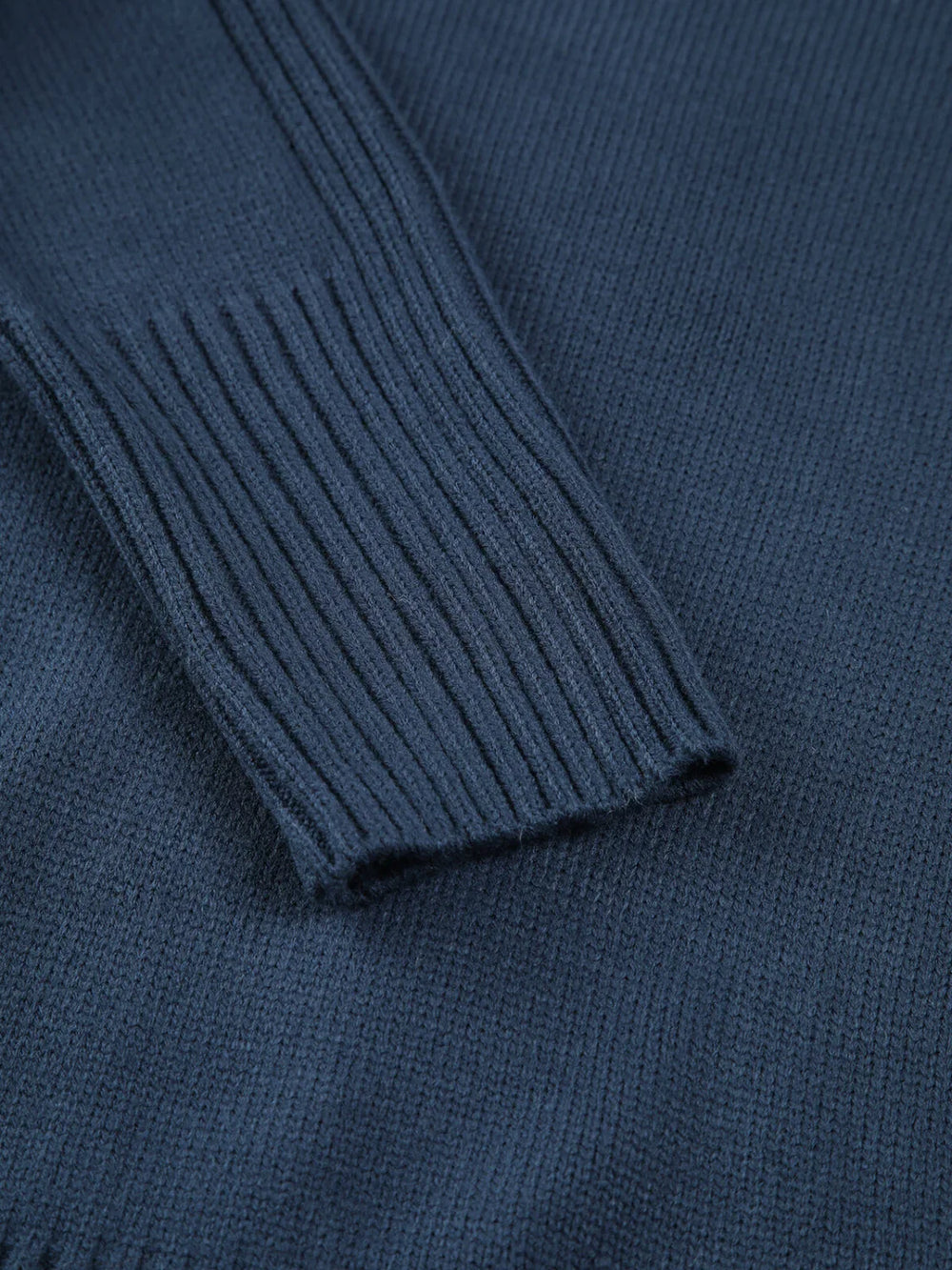 Solid High Neck Knit Sweater Sweaters