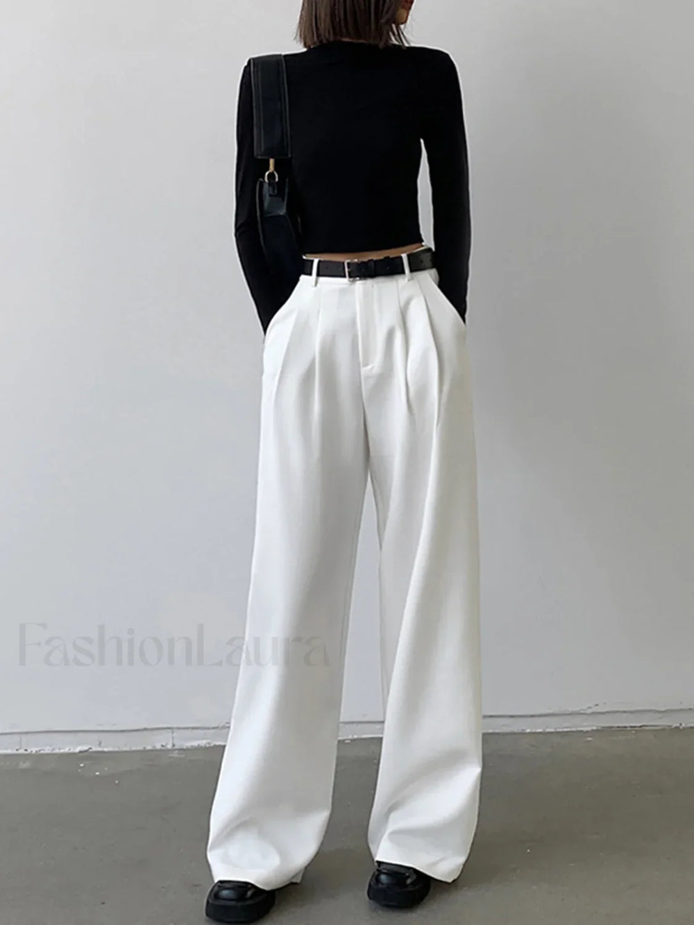 Solid Mock Neck Trendy Long Sleeve Crop Top T Shirts