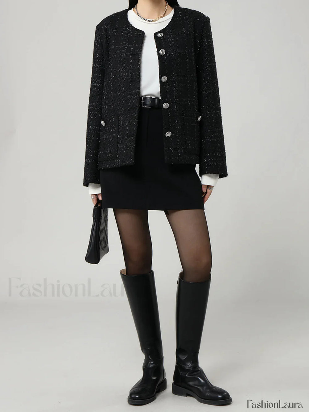 Solid Pocket Graceful Mini Skirt Skirts