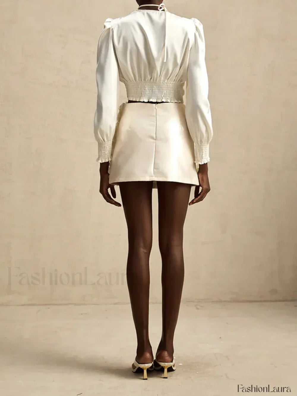 Spliced Appliques Party Skirt