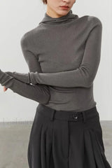 Sport Style Slim Knit Hooded Hoodie Grey / S