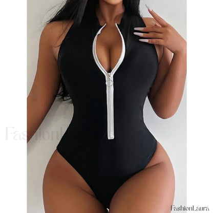 Sports Push Up Closed Swim One Piece