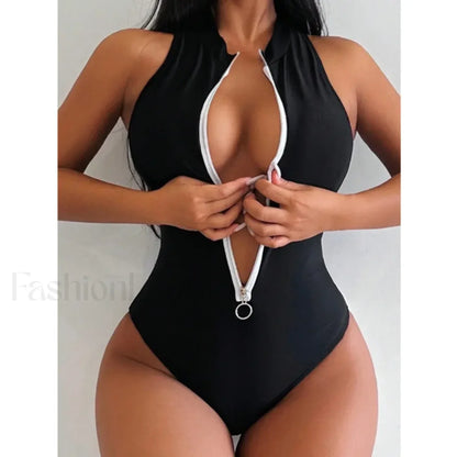 Sports Push Up Closed Swim One Piece