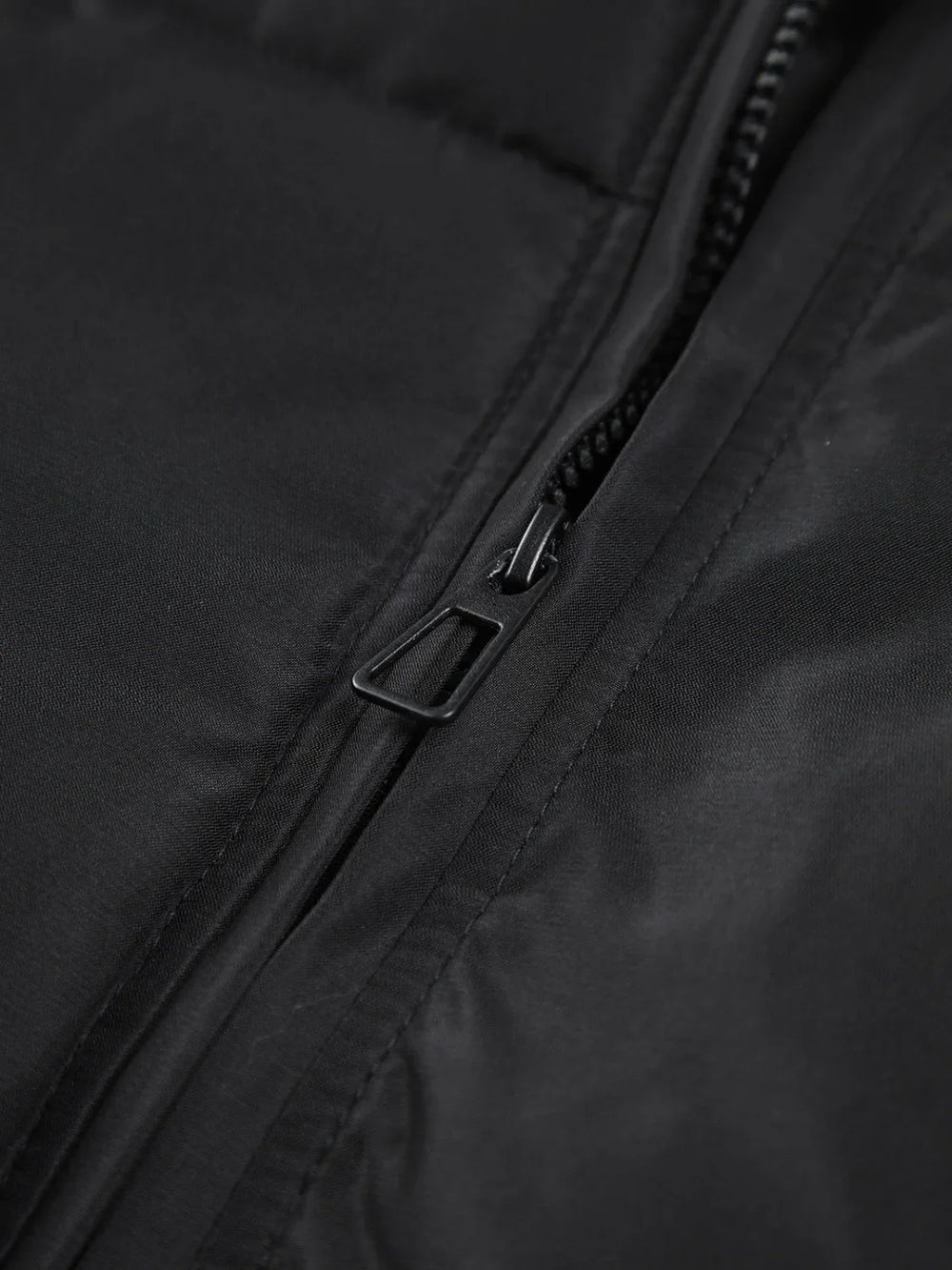 Stand Collar Zip Trendy Up Puffer Coat Winter Coats