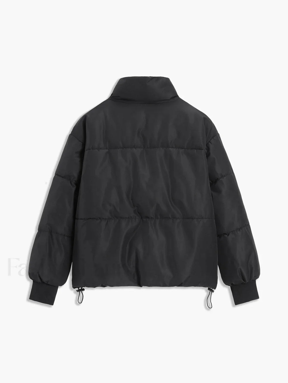 Stand Collar Zip Trendy Up Puffer Coat Winter Coats