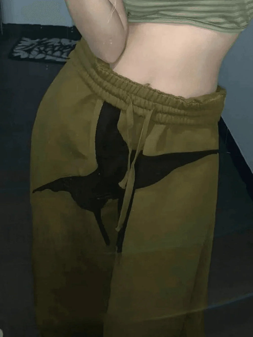 Star Patch Baggy Jogger Pants Pants